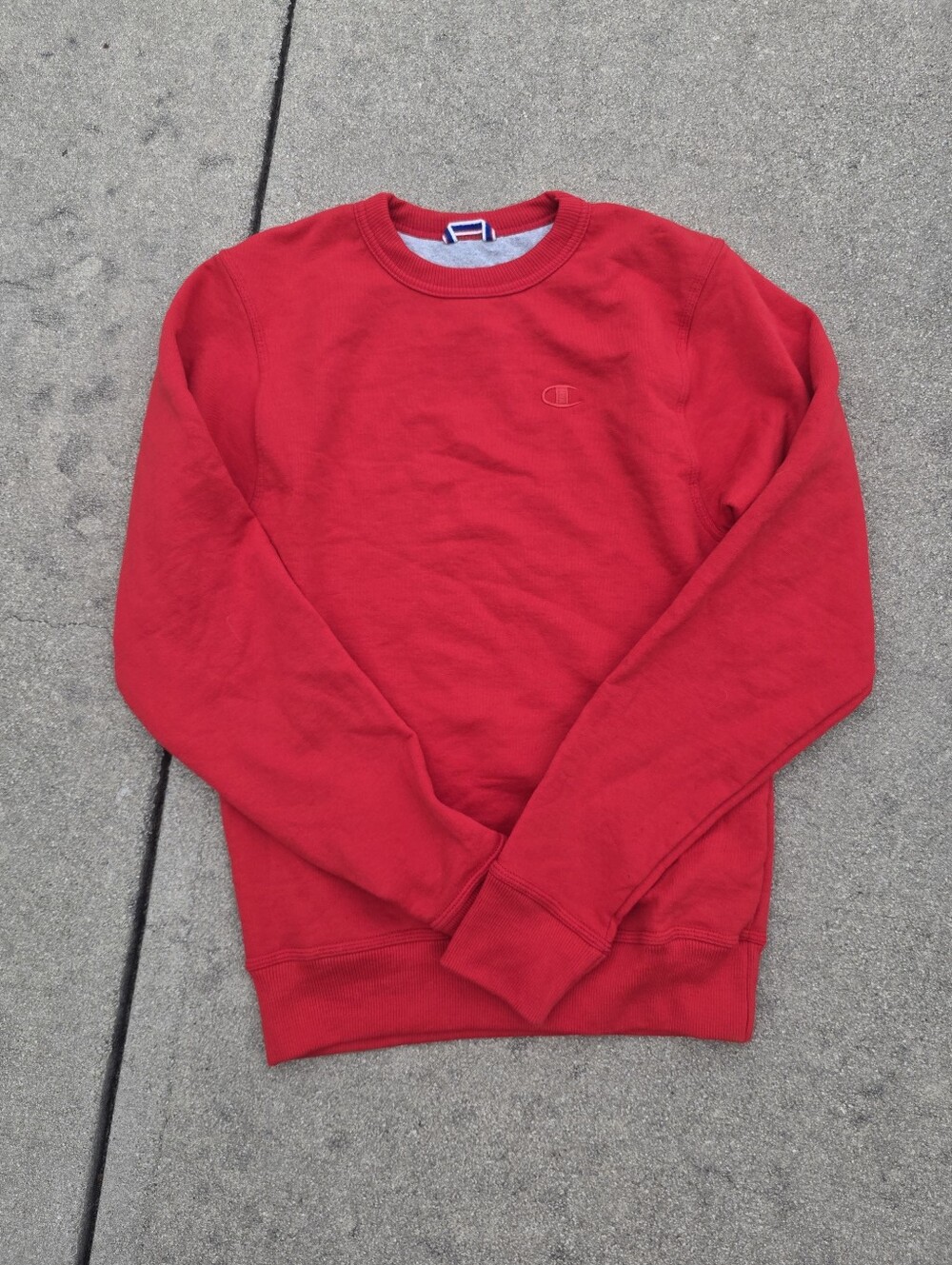Champion Red Crewneck Sweatshirt